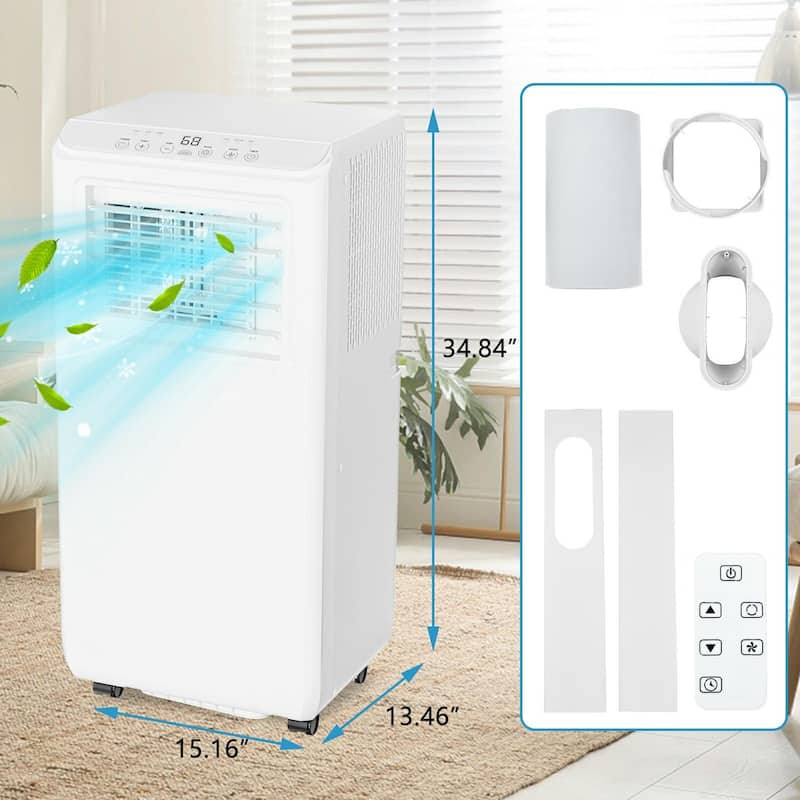 3-in-1 8000Btus Portable Air Conditioner Cools up to 350 Sq. Ft - N/A