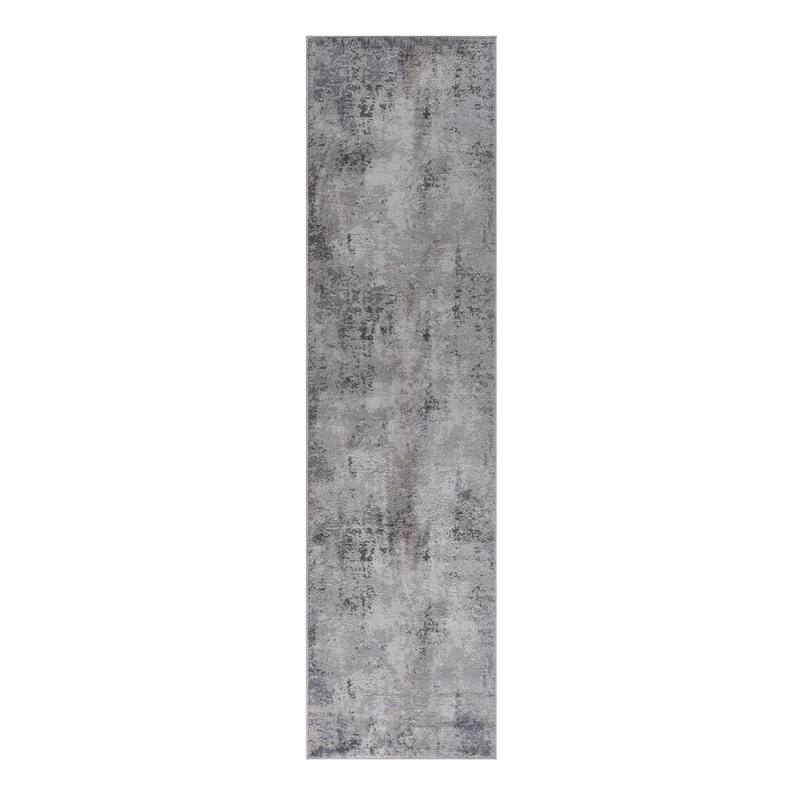 MARFI Collection Ivory / Sand / Abstract Non-Shedding Doormat Rug