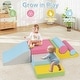 preview thumbnail 8 of 6, Gymax 7 Pcs Toddler Climbing Blocks w/Hook Loop Fasteners Waterproof - Multi