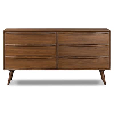 Poly and Bark Cura 63" Dresser in Walnut