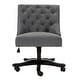 preview thumbnail 2 of 5, SAFAVIEH Soho Tufted Velvet Swivel Desk Chair - 25.2" x 27.2" x 33.9"