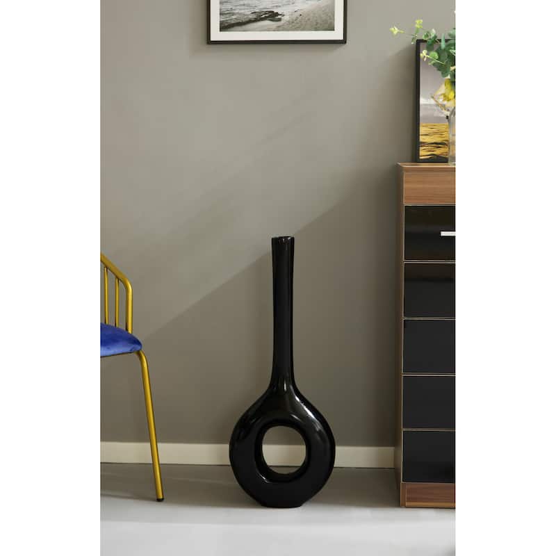 Tall Narrow Vase, Modern Floor Vase, Decorative Gift, Vase for Home Interior Design, 28-Inch-Tall Vase