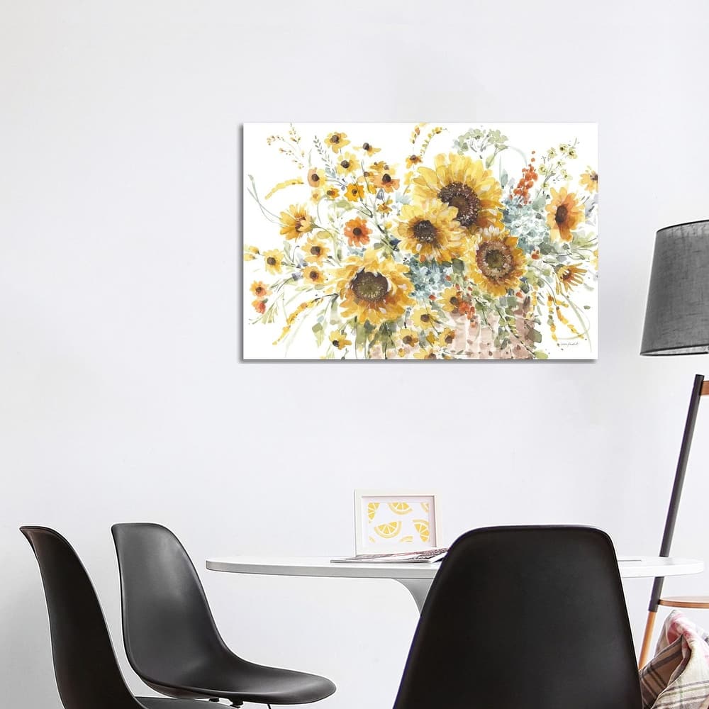 iCanvas "Sunflowers Forever I" by Lisa Audit Canvas Print