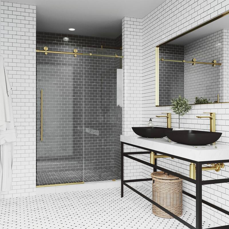 VIGO Elan E-Class Frameless Sliding Shower Door