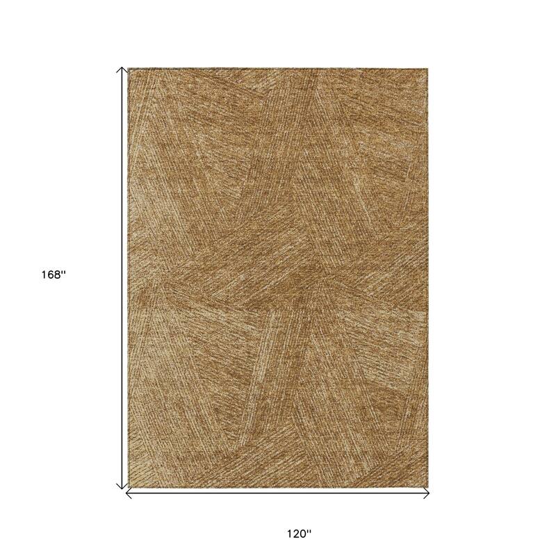 HomeRoots Abstract Transitional Rectangle Outdoor Rug