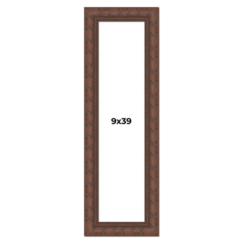 9x39 Frame Pewter Solid Wood Picture Frame Width 1.625 Inches | Interior Frame Depth 0.6875 Inches