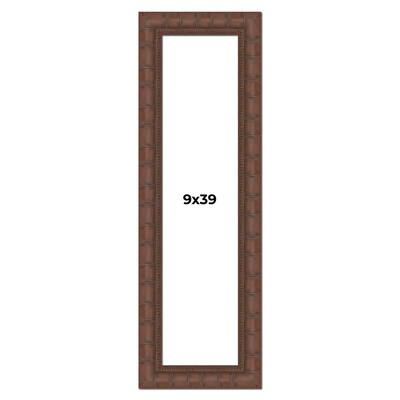 9x39 Frame Pewter Solid Wood Picture Frame Width 1.625 Inches | Interior Frame Depth 0.6875 Inches