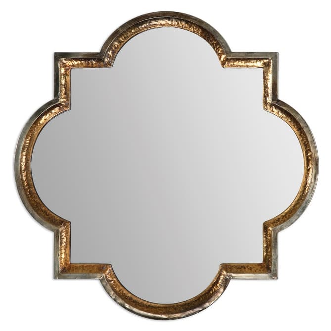 Uttermost Lourosa Quatrefoil Wall Mirror - Antique Gold