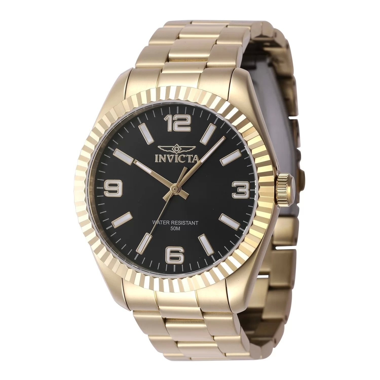 Invicta Men's 47458 Specialty Quartz 3 Hand Black Dial Watch