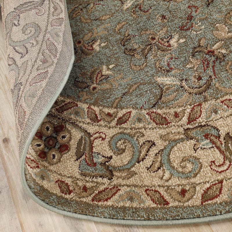 Superior Heritage Traditional Floral Scroll Indoor Area Rug
