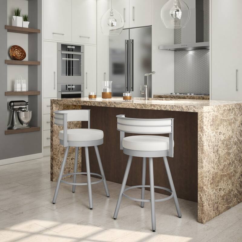 Amisco Eller Swivel Counter and Bar Stool