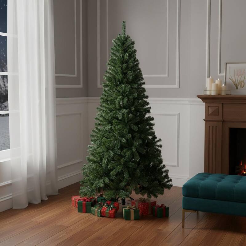HomeRoots 8' Full Fir Christmas Tree - Green - 51.00 in. x 96.00 in. x 51.00 in. - Green - 8 Foot