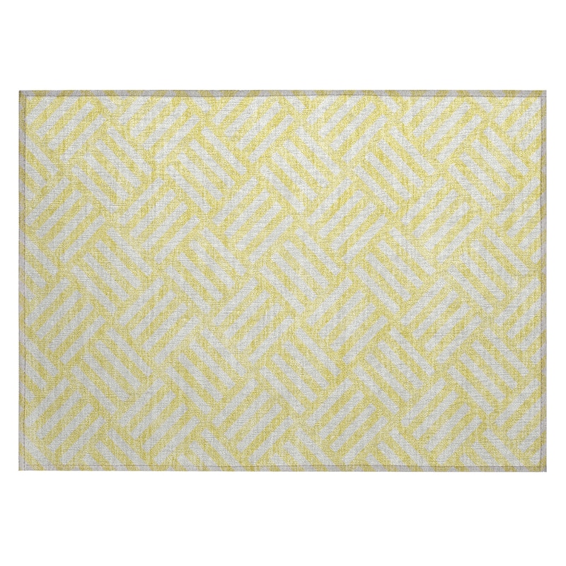 Machine Washable Indoor/ Outdoor Chantille Geo Contemporary Rug