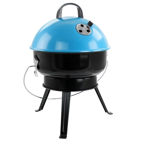 Portable 14 Inch BBQ Grill in Blue