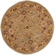 preview thumbnail 14 of 19, SAFAVIEH Handmade Heritage Traditional Kerman Wool Rug 3'6" Round - Grey/Gold - Round