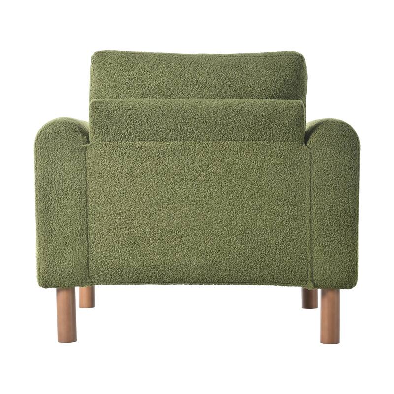 Green 33.5" Upholstered Accent Chair