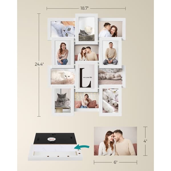 White Collage Picture Framesnull