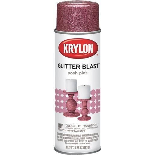 Krylon/Consumer Div Posh Pink Glitter Spray K03812000 Unit EACH Bed