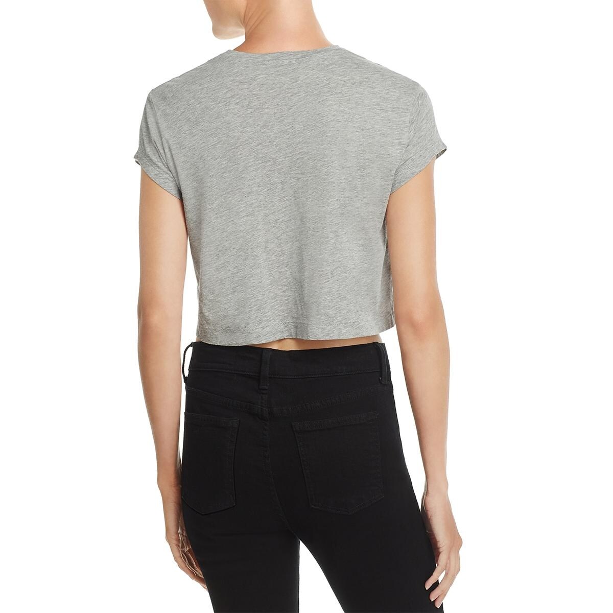cropped short sleeve sweatshirt