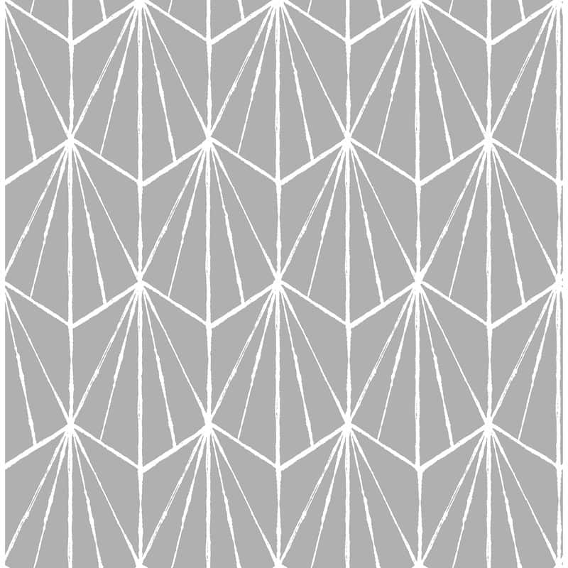 NuWallpaper Grey Dorset Peel & Stick Wallpaper