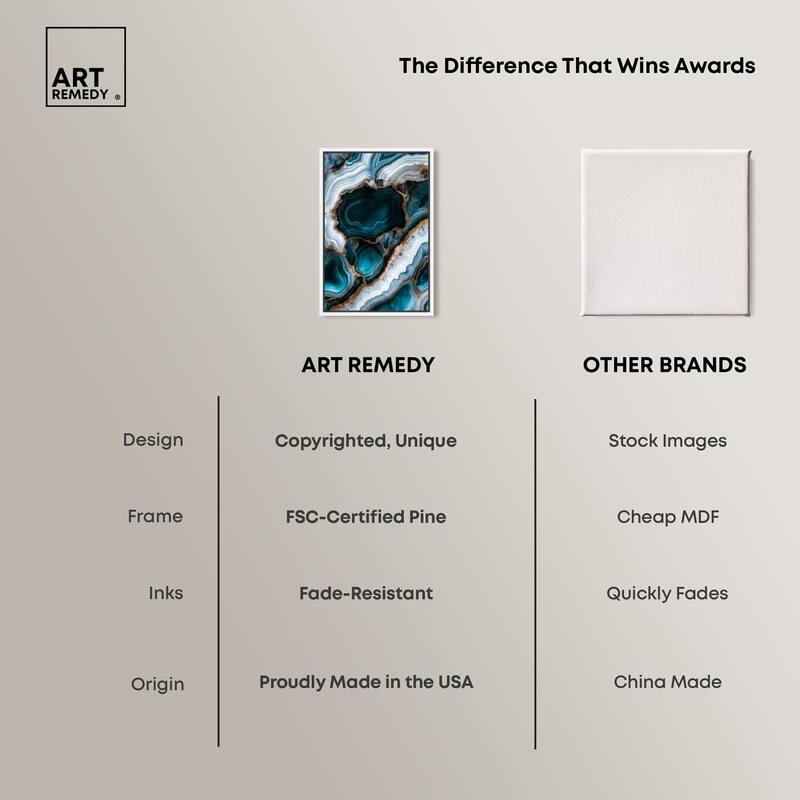 Teal Tectonic I Canvas by Art Remedy