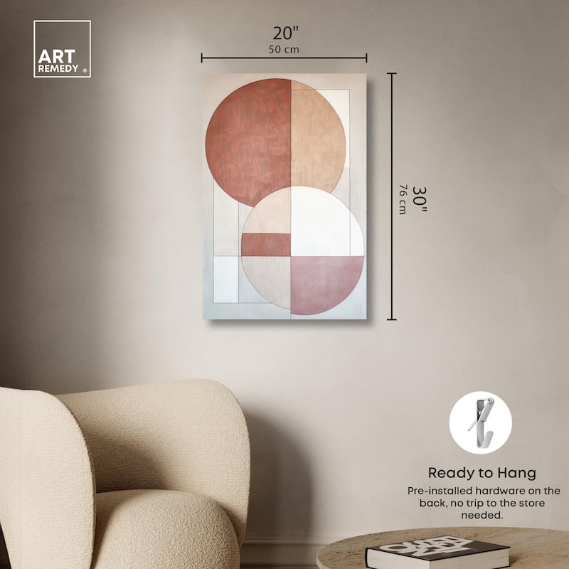 Modernist Circles I Canvas by Art Remedy, Gallery Wrapped
