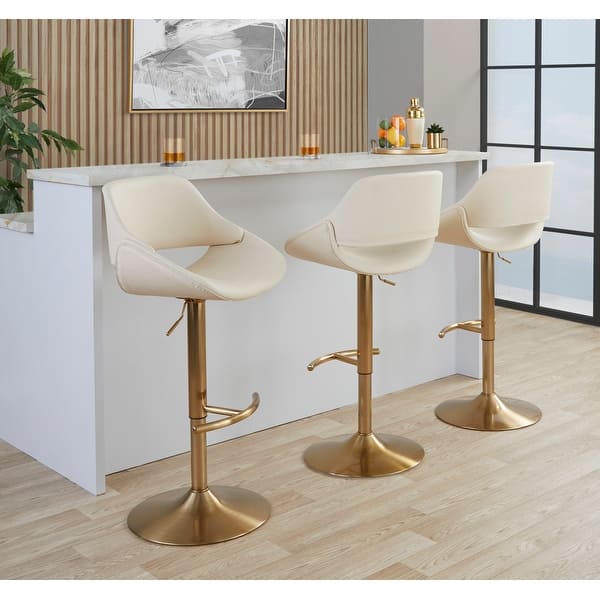 slide 2 of 146, Silver Orchid Svellingen Adjustable Bar Stool with Rounded T Footrest - Set of 2