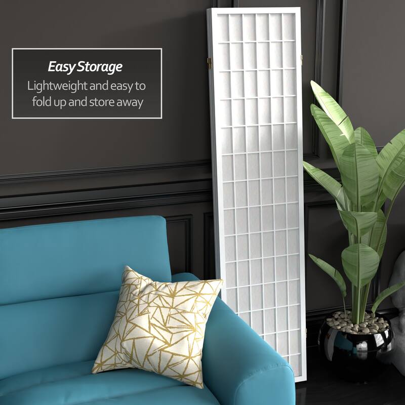 Wood and Rice Paper Windowpane Shoji Screen (China)