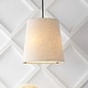preview thumbnail 4 of 13, Oria 18" 1-Light Farmhouse Bohemian Iron LED Pendant, Oil Rubbed Bronze/Beige by JONATHAN Y