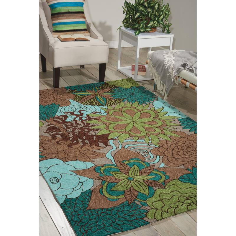 Nourison South Beach Abstract Floral Area Rug