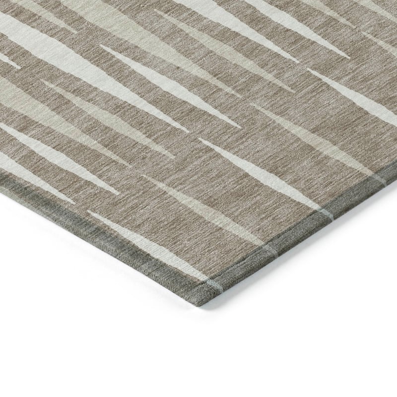 Machine Washable Indoor/ Outdoor Chantille Contemporary Mosaic Rug