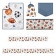 preview thumbnail 2 of 4, Sweet Jojo Designs 6p Crib Bedding + BreathableBaby Breathable Mesh Liner Sports Theme Boy Watercolor Balls Star