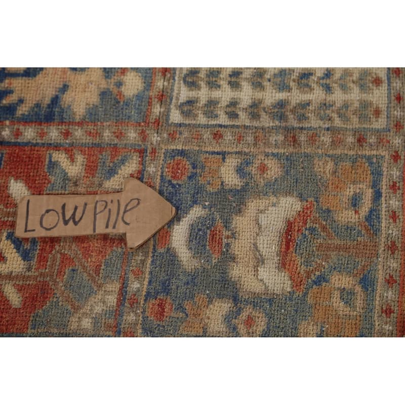 Geometric Bakhtiari Persian Vintage Rug Handmade Wool Carpet - 6'10"x 10'2"