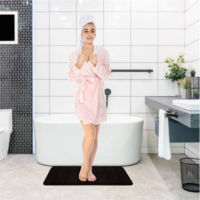 Bathroom Rugs Set Memory Foam