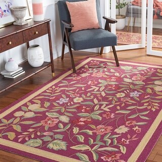 SAFAVIEH Handmade Chelsea Jalisa French Country Floral Wool Rug