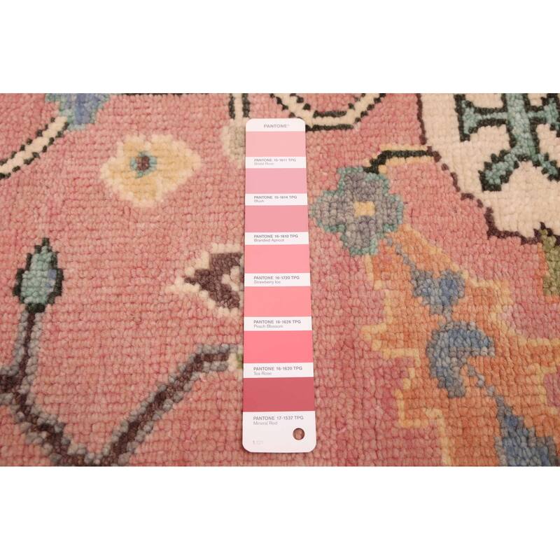 ECARPETGALLERY Hand-knotted Modern Oushak Violet Wool Rug - 7'10 x 10'0