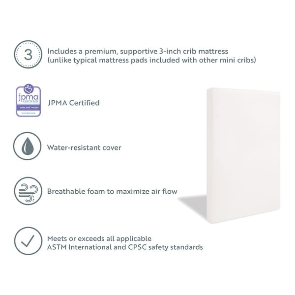 5 inch mini crib mattress