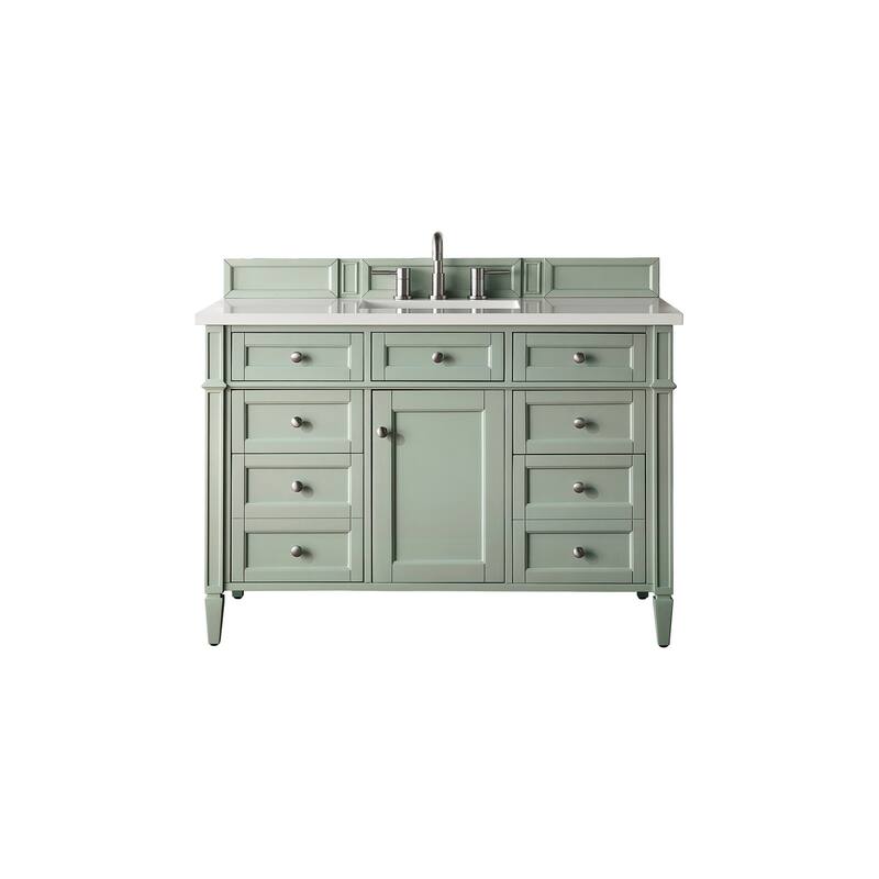 James Martin Vanities 650-V48-3WZ Brittany 48" Single Basin Poplar - Sage Green