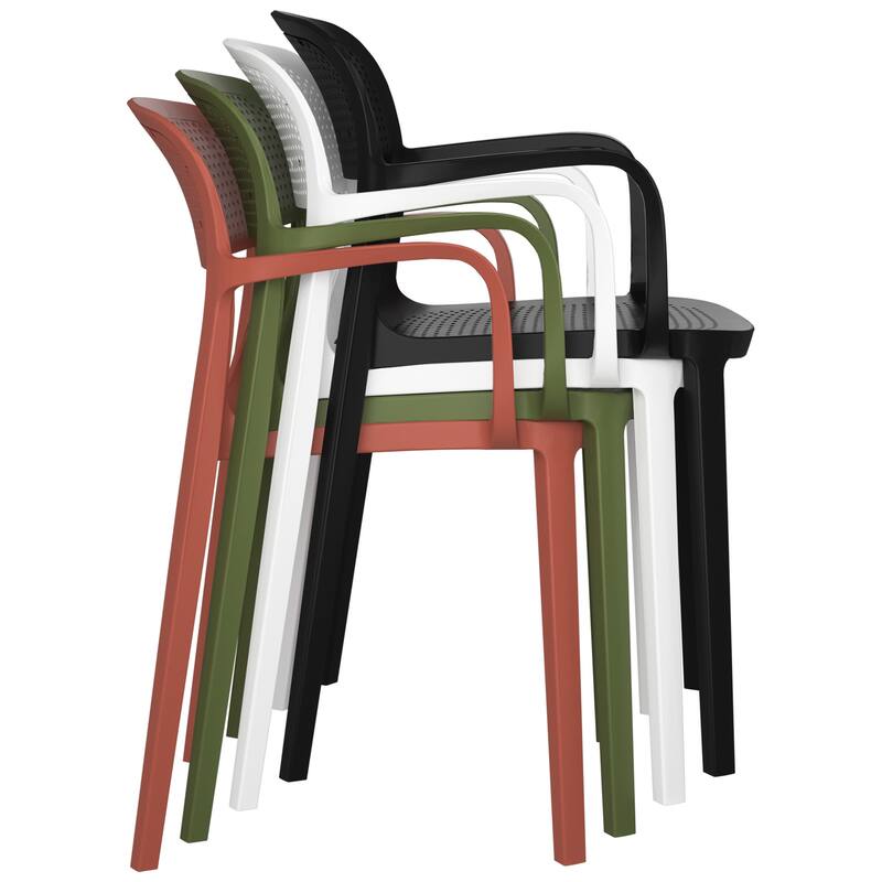 Frond and Form 4-Person Outdoor Round Dining Set