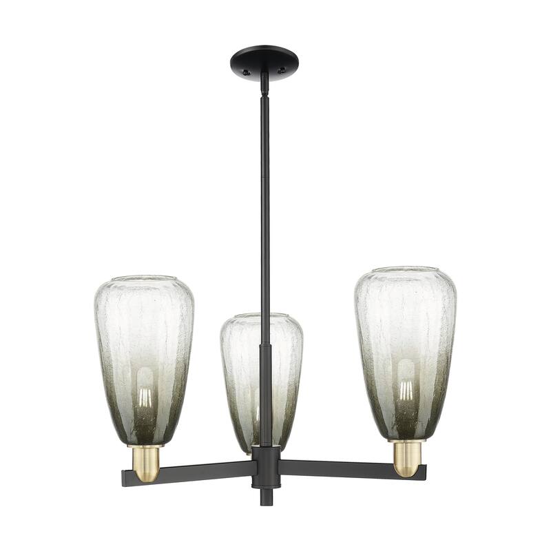 Innovations Lighting Downtown Urban - Brookhaven Almond - 3 Light 18" Stem Hung Chandelier