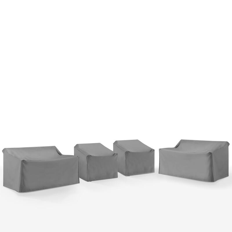 Crosley 4Pc Outdoor Sectional Furniture Cover Set - Gray