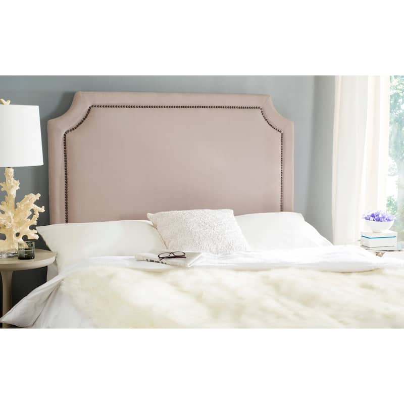SAFAVIEH Star Taupe Linen Upholstered Headboard