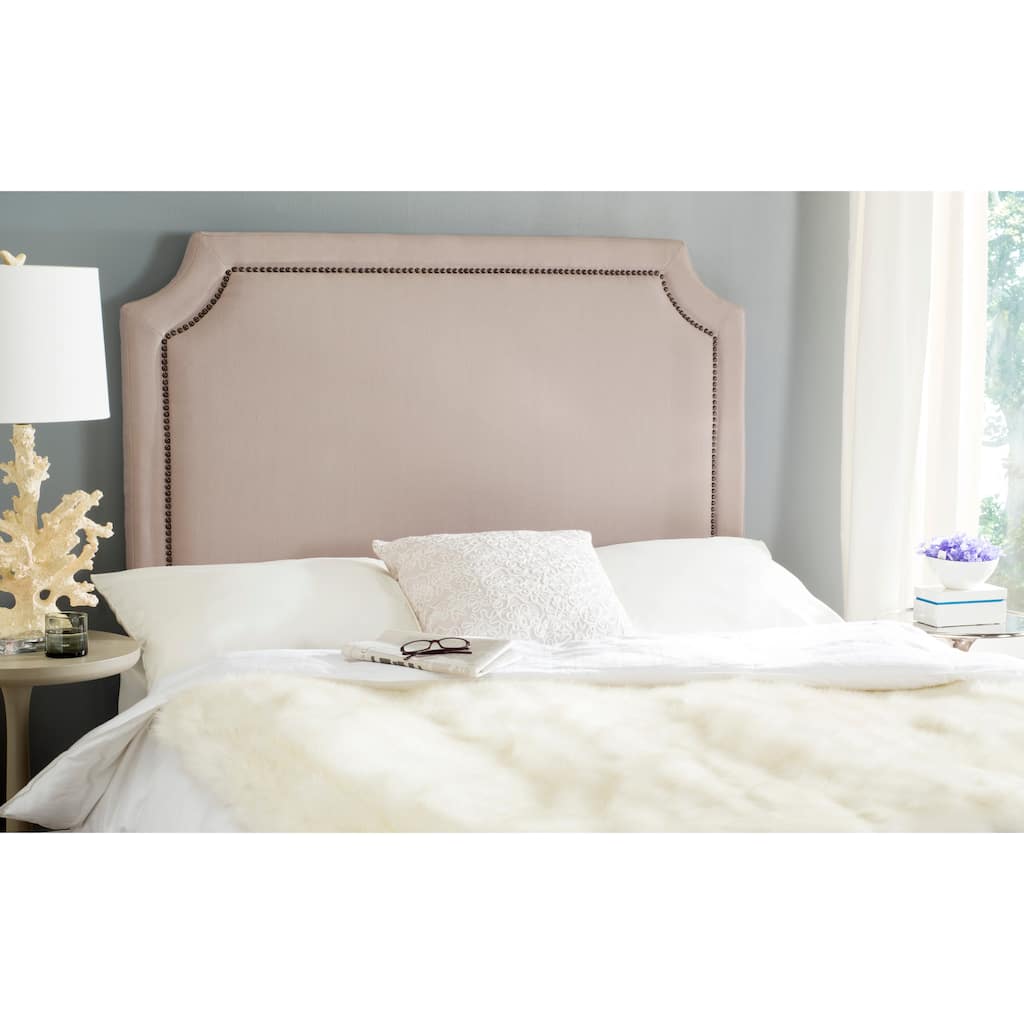 SAFAVIEH Star Taupe Linen Upholstered Headboard