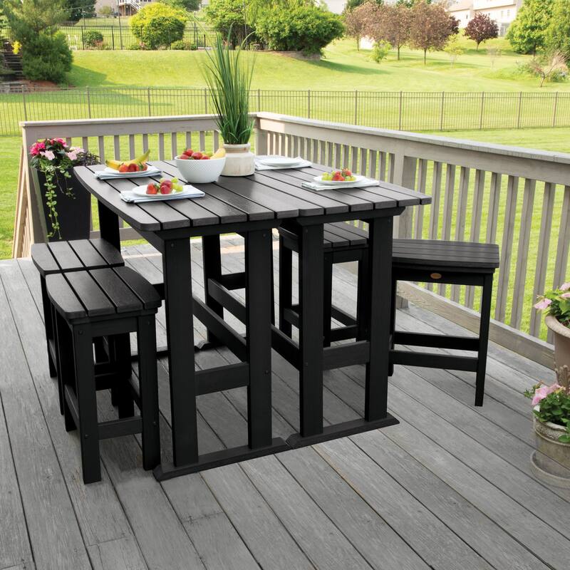 Lehigh 6-Piece Outdoor Balcony Set - Counter-height