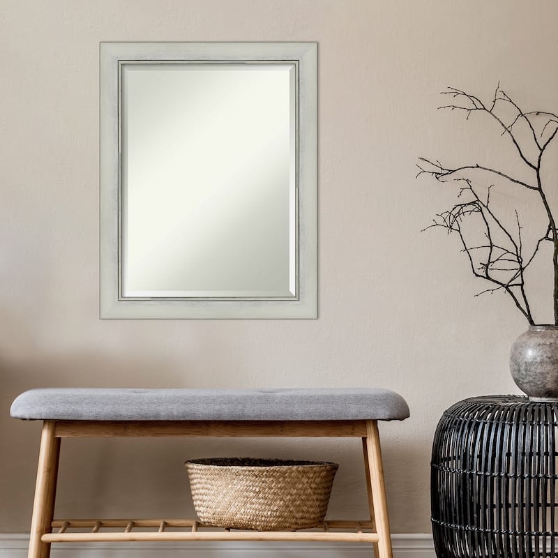 Beveled Wall Mirror - Flair Polished Nickel Frame