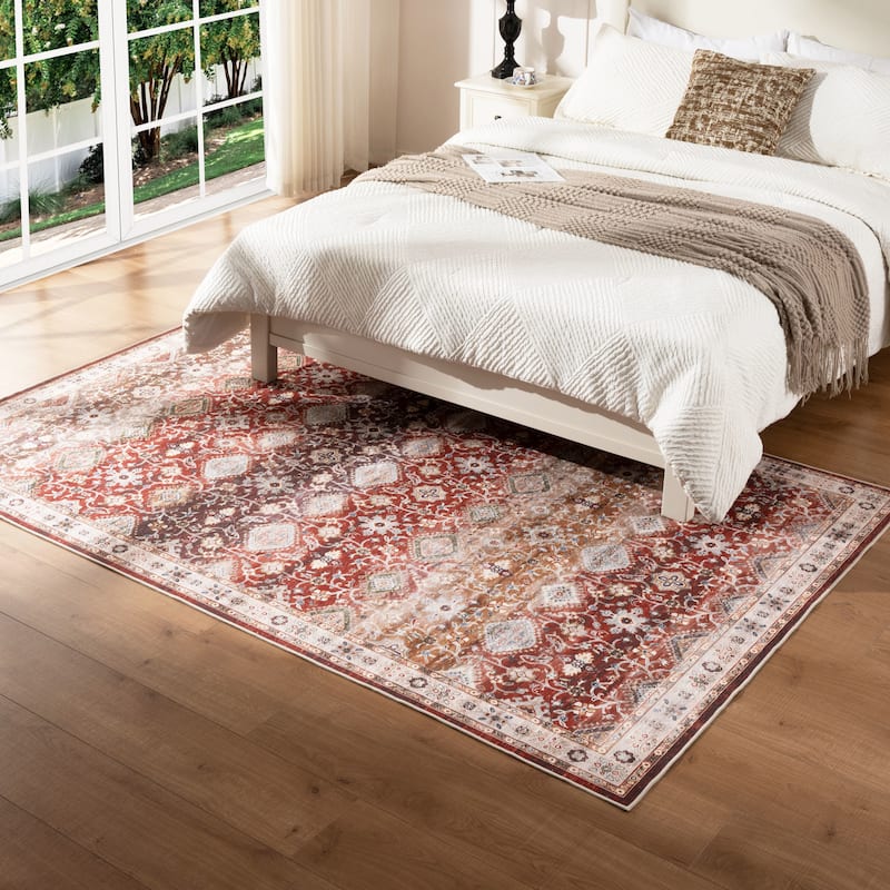 Soft and Non-Slip Machine-Washable Foldable Multi-Use Area Rug