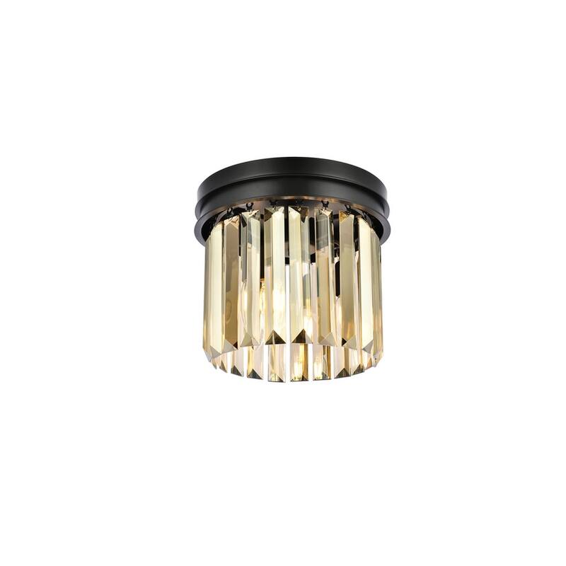 Royce Edge 3-Light Matte Black Flush Mount