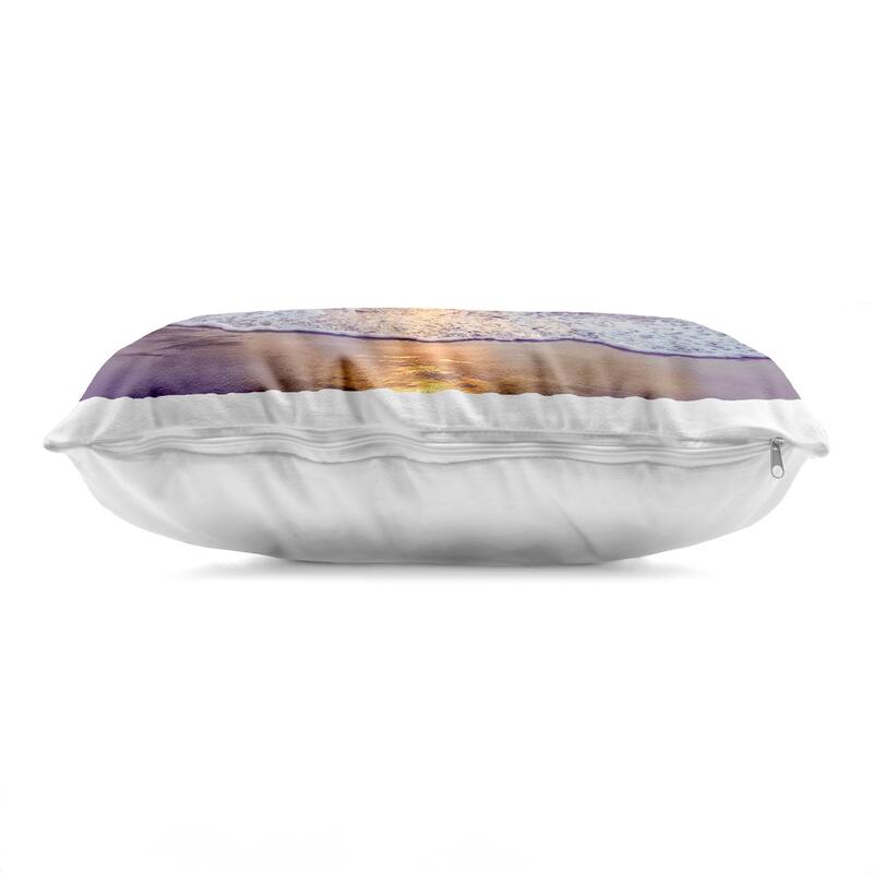 Stupell Sun Rays on Beach Shore Decorative Printed Throw Pillow Design by Mike Calascibetta