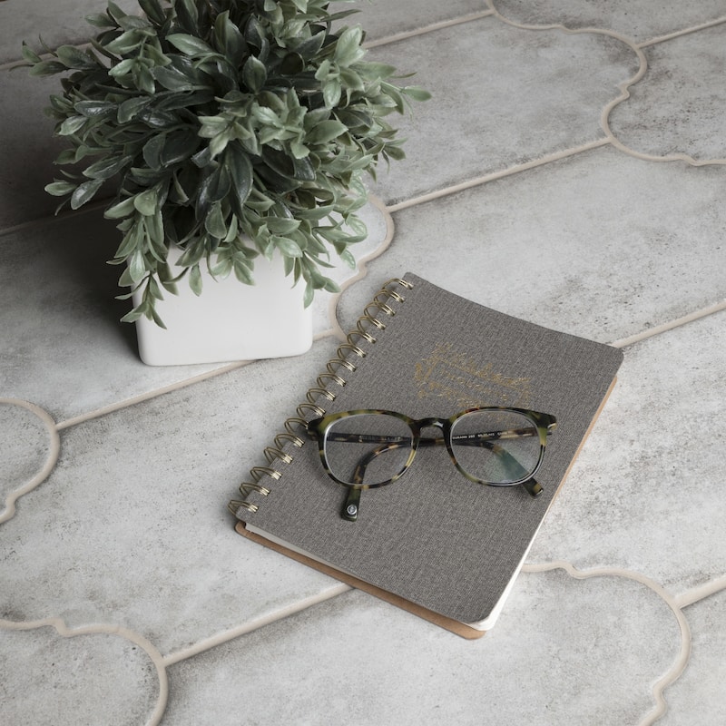 Merola Tile Alhama Provenzal Grey 6-1/4" x 12-3/4" Porcelain Floor and Wall Tile