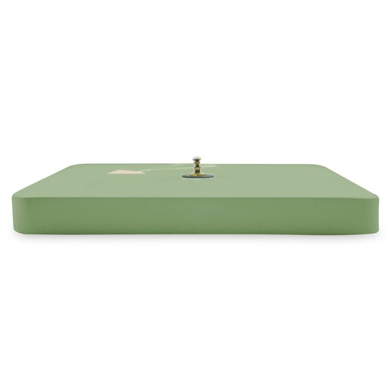 Manchester Minimalist Square Silent Modern Wall Clock in MDF with Silent Non-Ticking Design and Aluminum Hands for Home Office